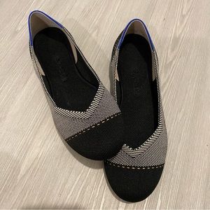 Rothy’s Shoes The Flat Grey Mist Captoe Size 7.5